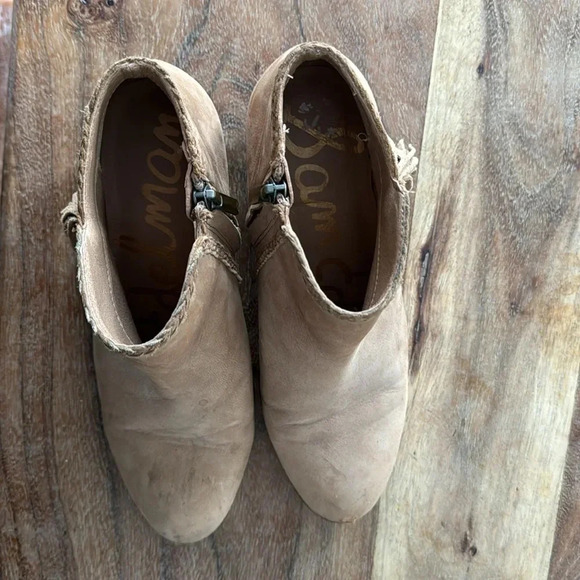 Sam Edelman Fringe Ankle Bootie Putty Size 6 - Picture 9 of 11